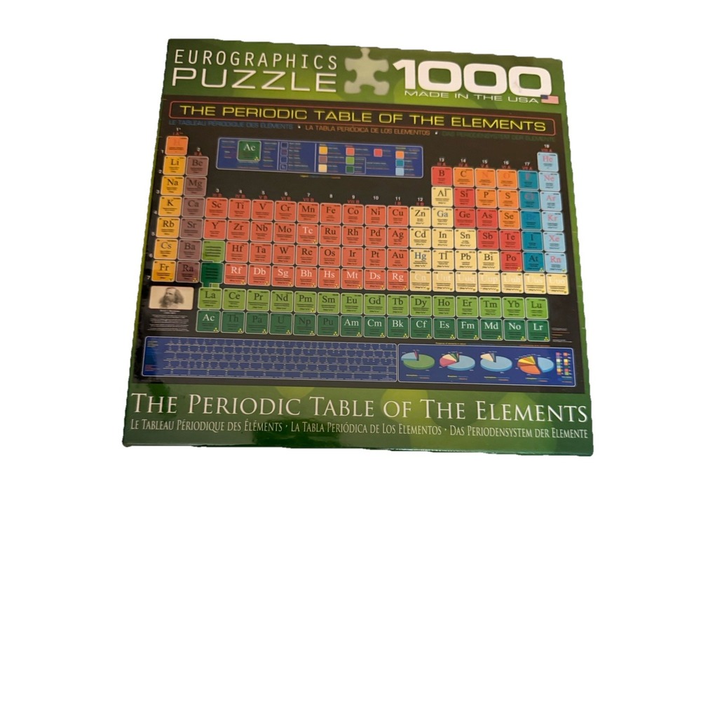 Eurographics 1000 Piece Puzzle THE PERIODIC TABLE OF THE ELEMENTS